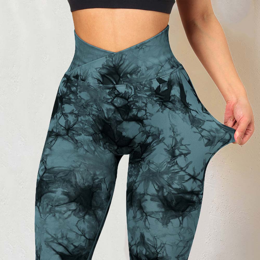 Gemz Gym Leggings Women Seamless Yoga Pants Scrunch Leggings Booty Pantalones Crossover Workout Legging Sports Tights Women Fitness